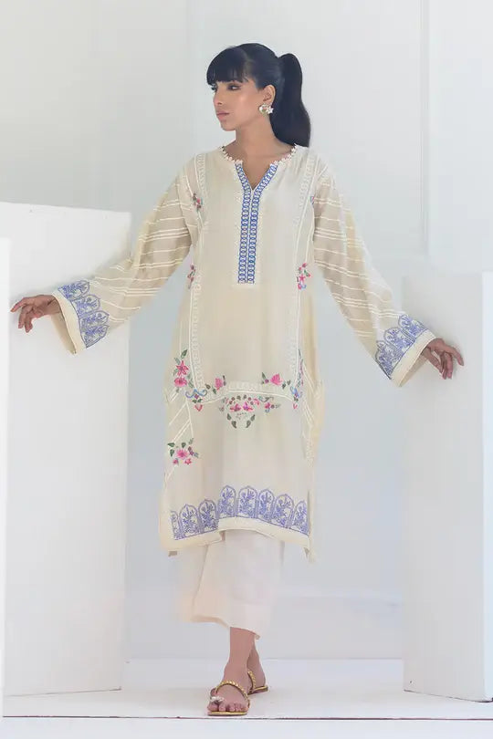 NADIA FAROOQUI CASUAL PRET’24 | IVORY AFFAIRS