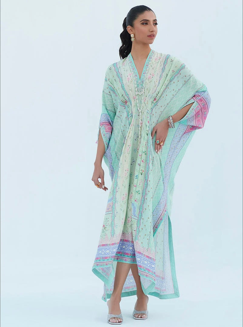 FARAH TALIB AZIZ LUXE SILK PRET’24 | ALLISON AQUA