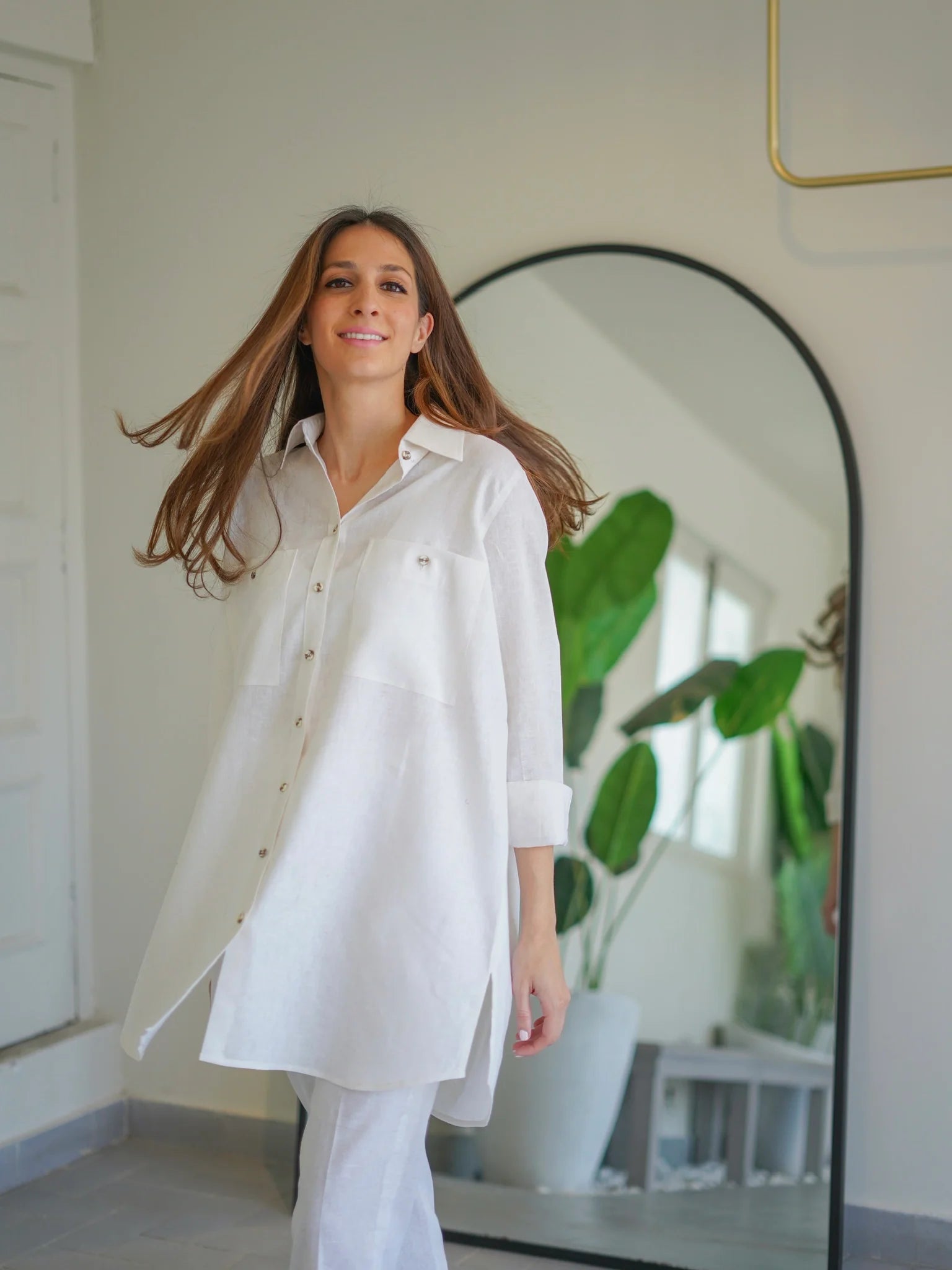 Sak | Collared Linen Set