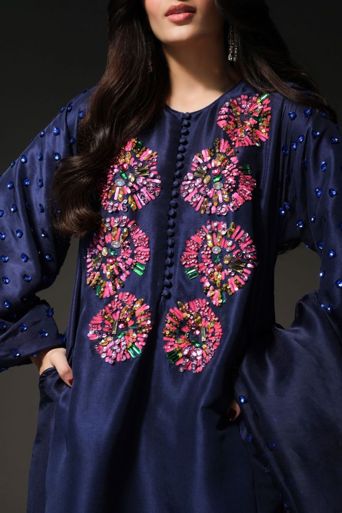 MUSE LUXE | BLUE IRIS EMBELLISHED SET
