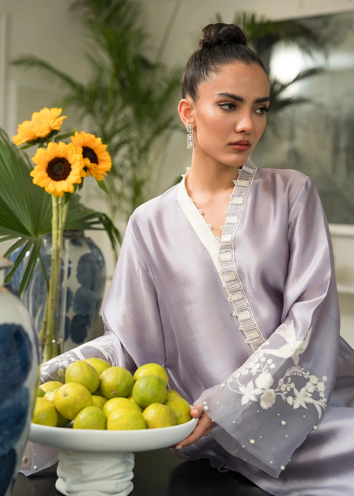 MAHGUL LUXURY PRET | LILAC CRANE