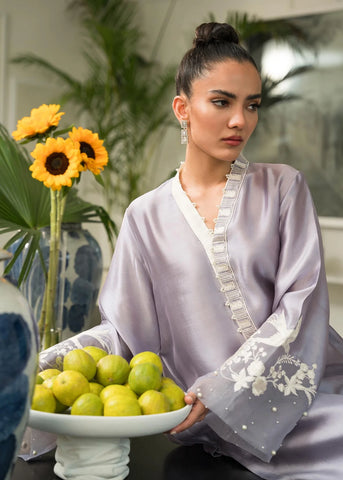 MAHGUL LUXURY PRET | LILAC CRANE