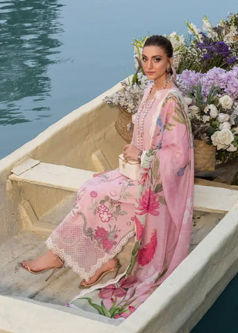 SAIRA SHAKIRA BLOOM UNSTITCHED LAWN’26 | IRIS 1A