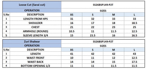 SANA SAFINAZ SPRING SUMMER’26 | SS26BSP149P2T