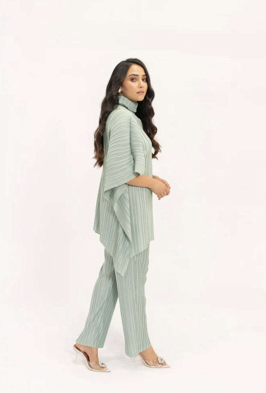 Hassal | Sevda Mint Pleated Suit