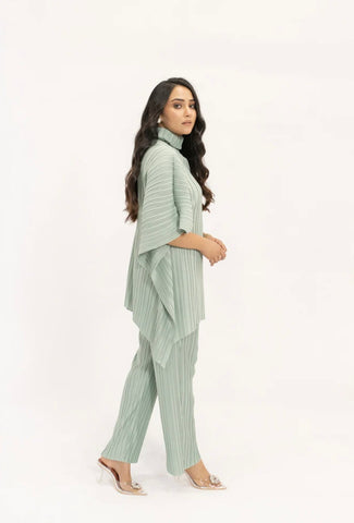 Hassal | Sevda Mint Pleated Suit