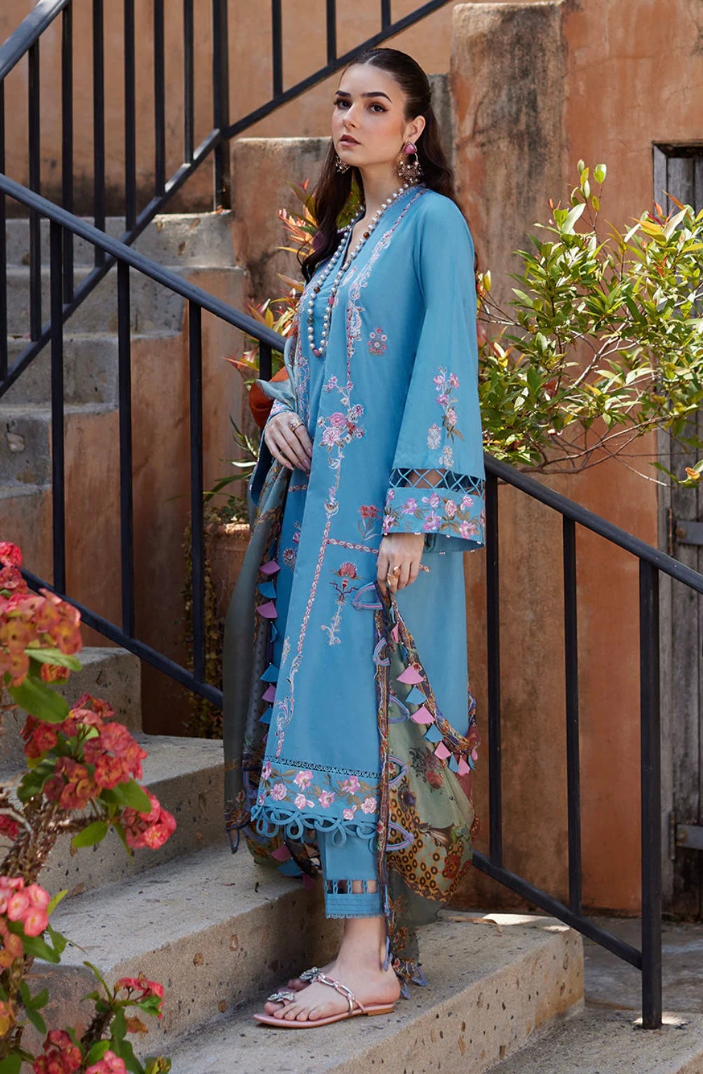 NIDA AZWER LUXURY LAWN’24 | AZURE ALLURE