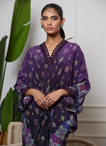 FARAH TALIB AZIZ LUXE SILK PRET’24 | CHIONE AUBERGINE