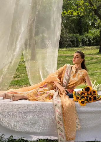SAIRA SHAKIRA BLOOM UNSTITCHED LAWN’26 | LILY 1B