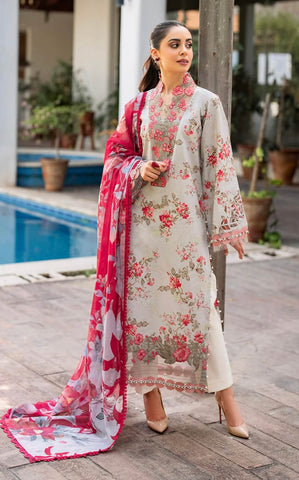 ASIFA NABEEL UNSTITCHED LAWN’24 | CHAMBELI