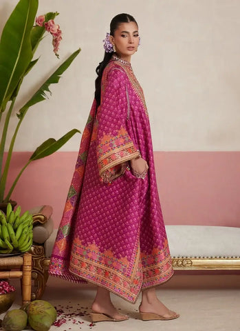 FARAH TALIB AZIZ ‘MAYNA FESTIVE PRET’26 | ADENA FUSCHIA SHIRT & DUPATTA