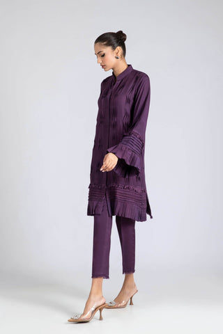 AYESHA SOMAYA CASUAL PRET | PURPLE SET