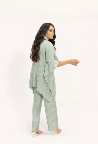 Hassal | Sevda Mint Pleated Suit