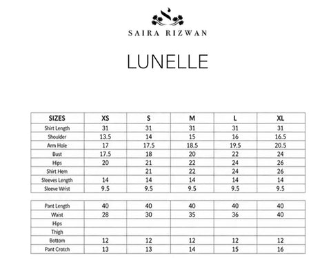 SAIRA RIZWAN ‘LAEL SILK PRET’26 | LUNELLE