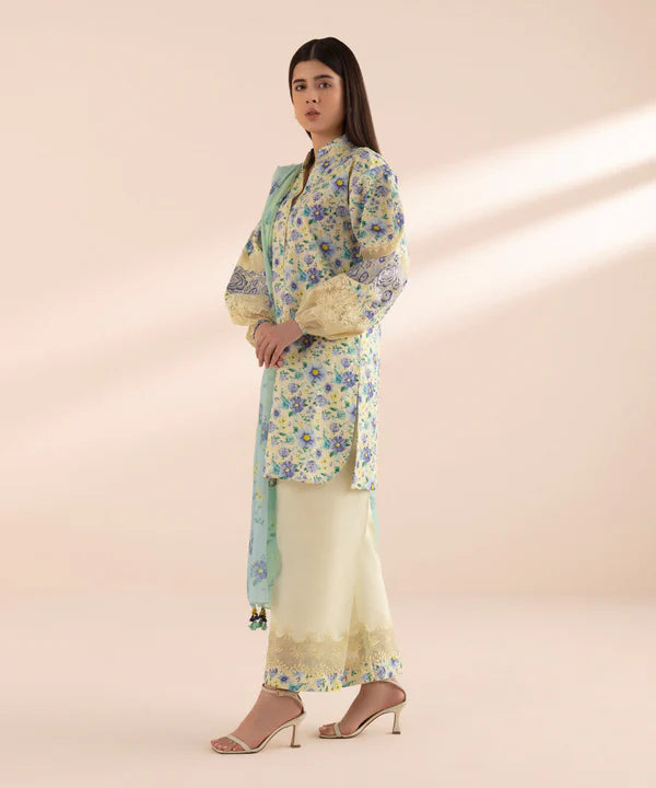 SAPPHIRE UNSTITCHED LAWN’24 | 0U3PEST24V46