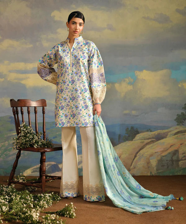 SAPPHIRE UNSTITCHED LAWN’24 | 0U3PEST24V46