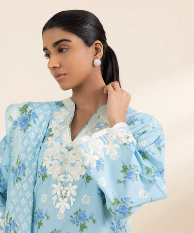 SAPPHIRE UNSTITCHED LAWN’24 | 0U3PDY24V412