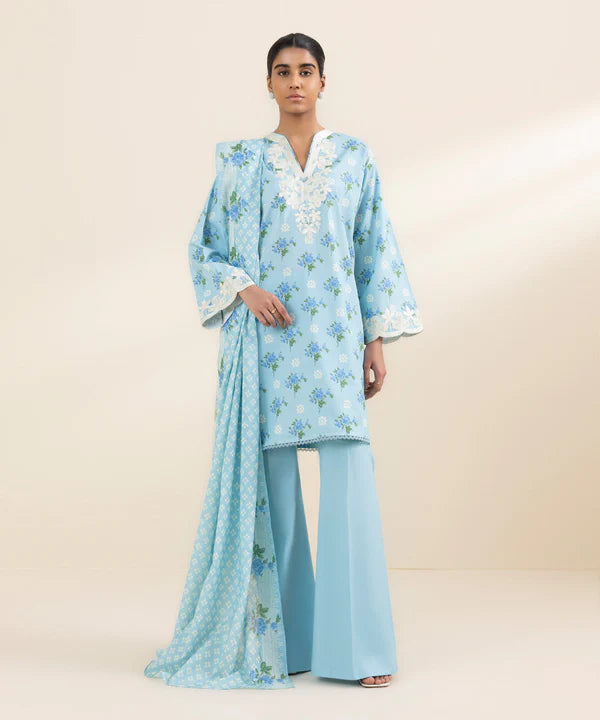 SAPPHIRE UNSTITCHED LAWN’24 | 0U3PDY24V412
