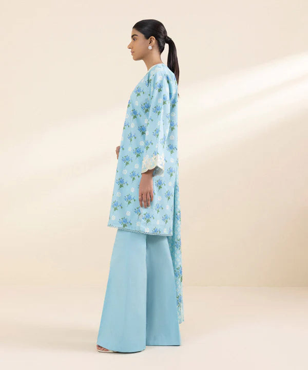 SAPPHIRE UNSTITCHED LAWN’24 | 0U3PDY24V412