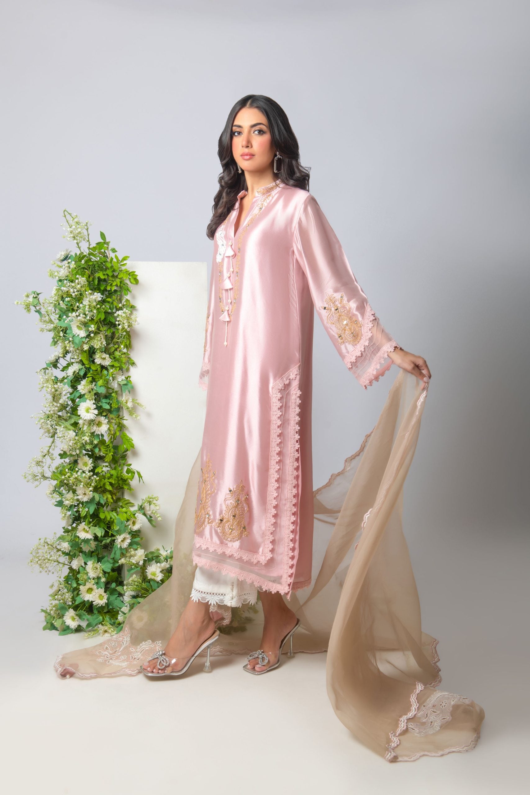 AYESHA SOMAYA LUXURY PRET’24 | TEA PINK