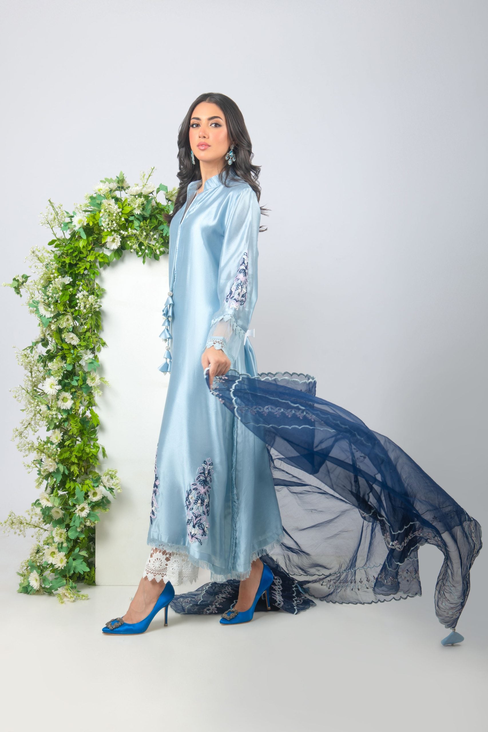 AYESHA SOMAYA LUXURY PRET’24 | BLUE