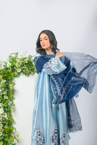 AYESHA SOMAYA LUXURY PRET’24 | BLUE