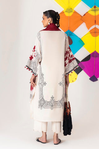 SANA SAFINAZ UNSTITCHED MAHAY LAWN’26 | H261-001B-3DG