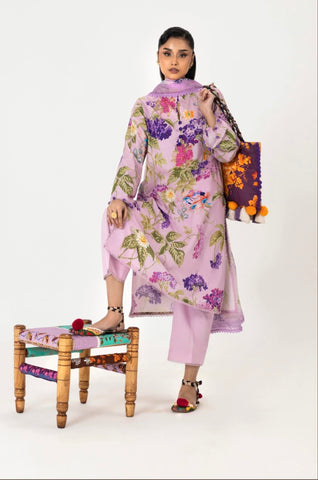 SANA SAFINAZ UNSTITCHED MAHAY LAWN’26 | H261-002B-3DG