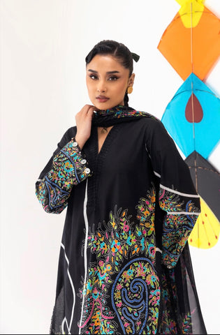 SANA SAFINAZ UNSTITCHED MAHAY LAWN’26 | H261-004B-3CI