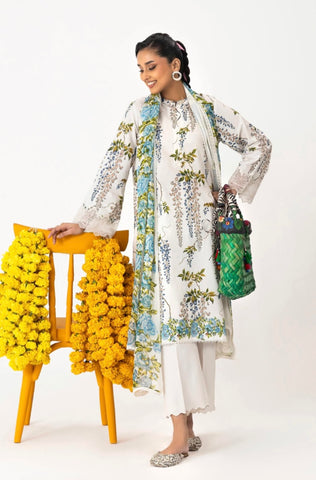 SANA SAFINAZ UNSTITCHED MAHAY LAWN’26 | H261-007A-2BI