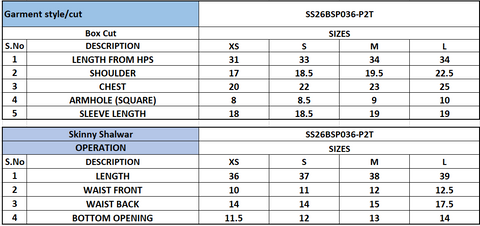 SANA SAFINAZ READY TO WEAR’26 | SS26BSP036P2T