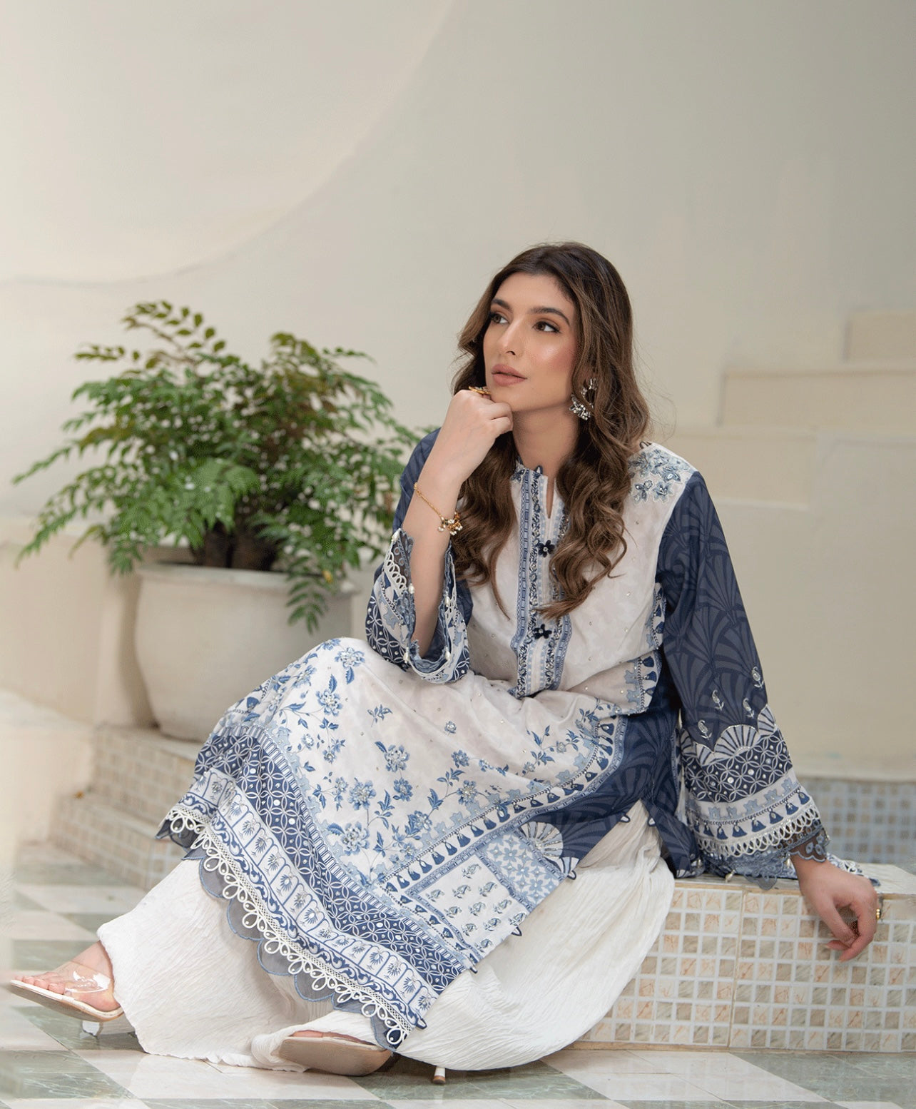 DHANAK CASUAL PRET’24 | HAND EMBELLISHED SET