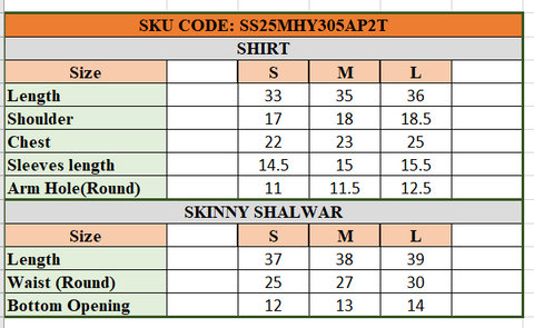 SANA SAFINAZ READY TO WEAR’26 | SC26MHY305AP2T