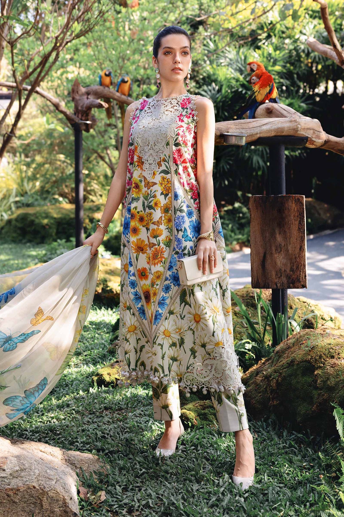 MARIA B SPRING SUMMER UNSTITCHED’26 | MPT-2910-A