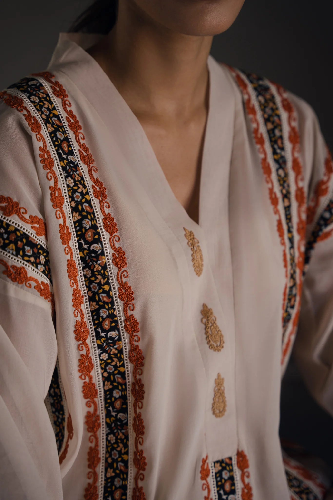HINA MOHAMED READY TO WEAR PRET’24 | DEENA KURTA