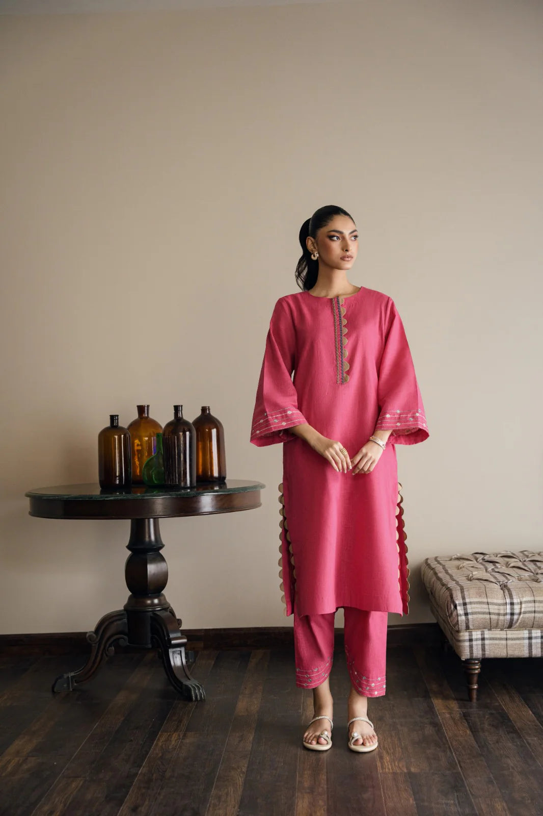 HINA MOHAMED READY TO WEAR PRET’24 | MOMO PINK SET