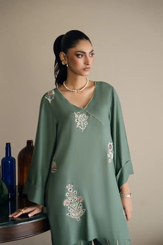 HINA MOHAMED READY TO WEAR PRET’24 | KAIRA TEAL SET