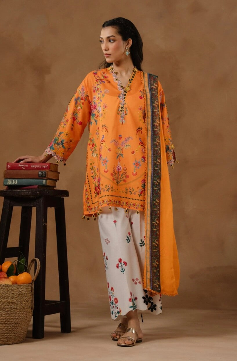 SANA SAFINAZ UNSTITCHED MUZLIN LAWN’26 | M261-019B-CI