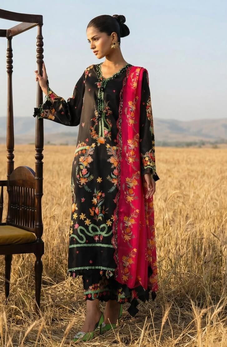 SANA SAFINAZ UNSTITCHED MUZLIN LAWN’26 | M261-019B-CI