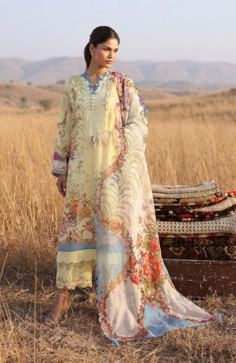 SANA SAFINAZ UNSTITCHED MUZLIN LAWN’26 | M261-017B-AU