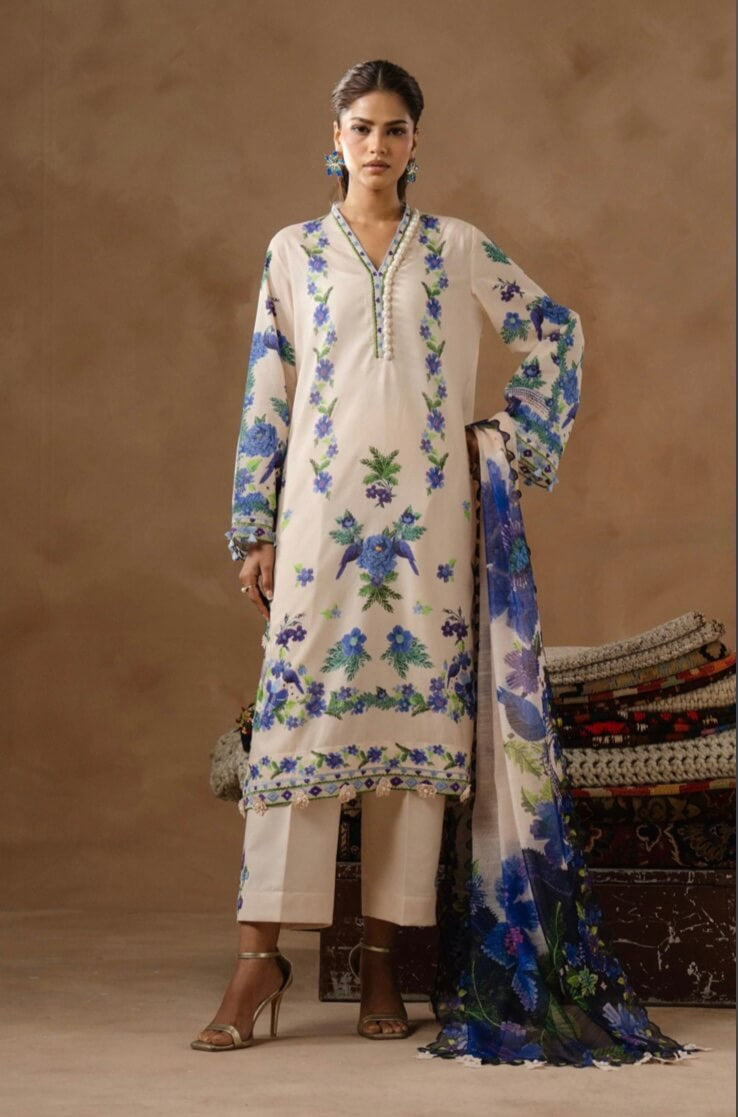 SANA SAFINAZ UNSTITCHED MUZLIN LAWN’26 | M261-016A-CU