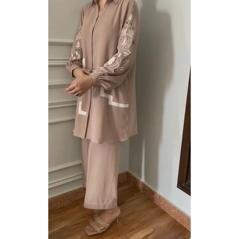 NIMRAH HAFSA CASUAL PRET’24 | MOCCA SET