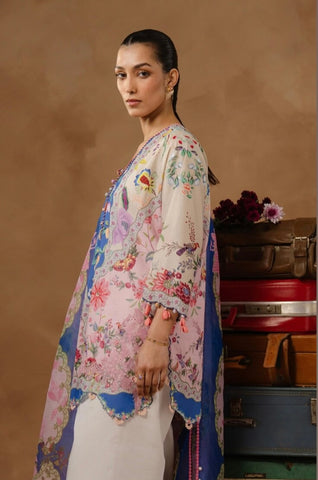 SANA SAFINAZ UNSTITCHED MUZLIN LAWN’26 | M261-013B-CU