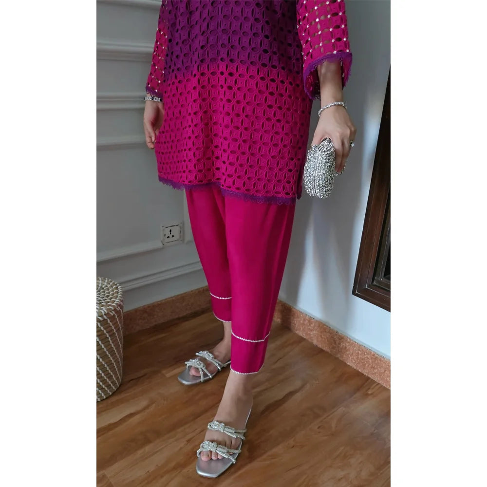 NIMRAH HAFSA CASUAL PRET’24 | VIOLET BERRY SET