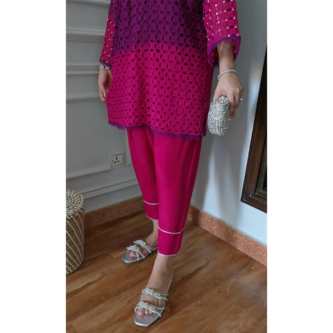 NIMRAH HAFSA CASUAL PRET’24 | VIOLET BERRY SET