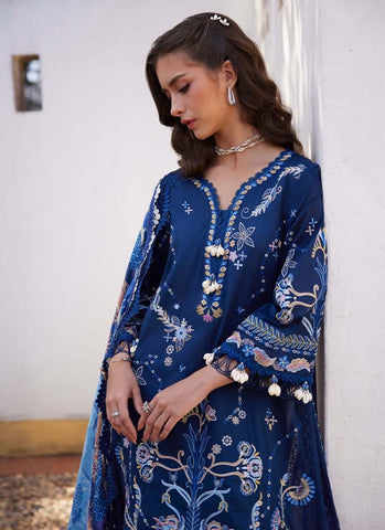 FARAH TALIB AZIZ LUXURY LAWN UNSTITCHED’26 | NIA NAVY