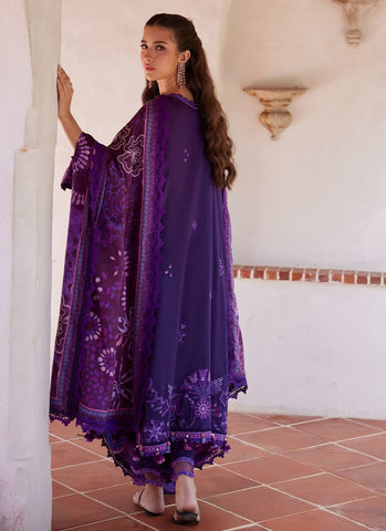 FARAH TALIB AZIZ LUXURY LAWN UNSTITCHED’26 | VICENTA VIOLET