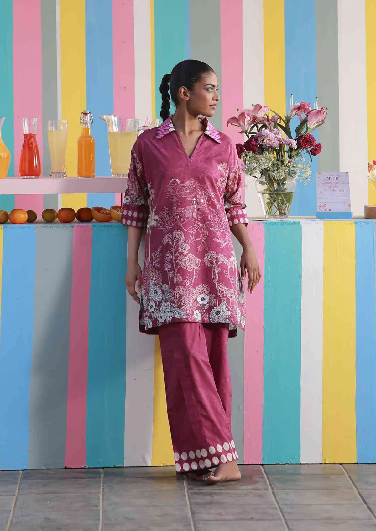 STUDIO MEHR LAWN PRET’26 | PURPLE WATER