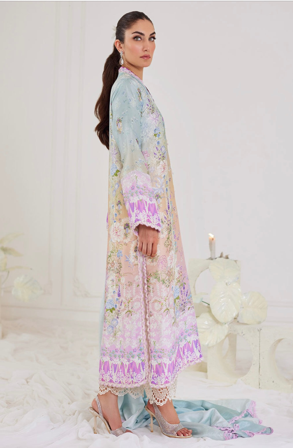 FARAH TALIB AZIZ LUXE SILK PRET’24 | TERESA OMBRÉ SHIRT & DUPATTA
