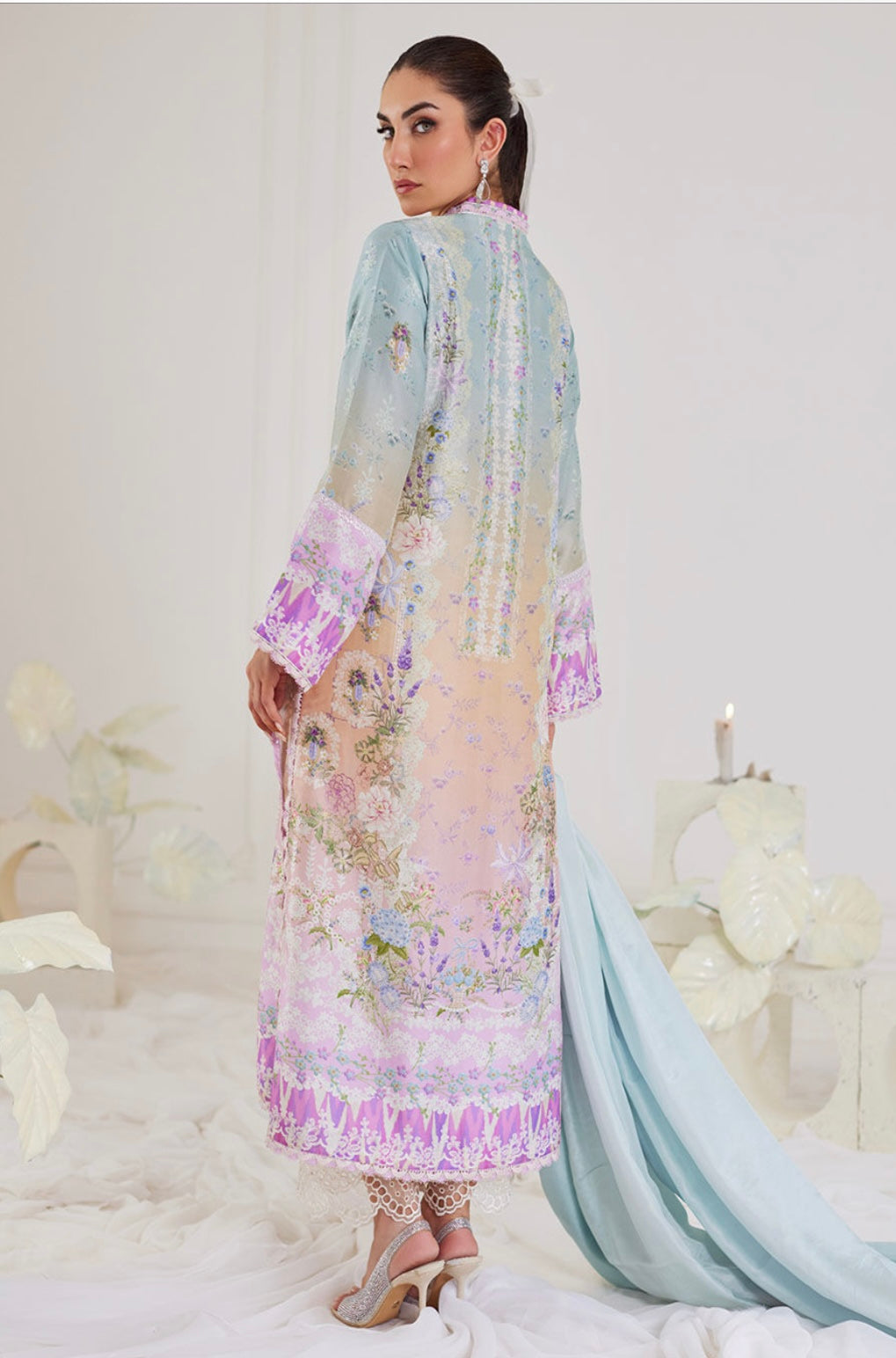 FARAH TALIB AZIZ LUXE SILK PRET’24 | TERESA OMBRÉ SHIRT & DUPATTA